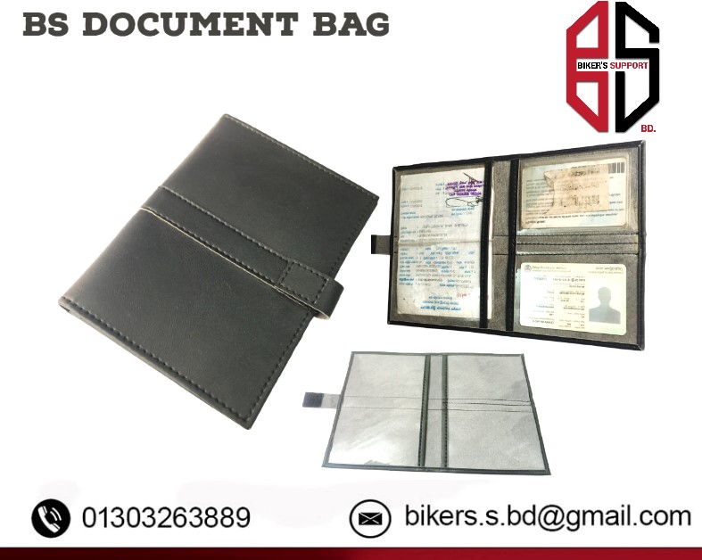 BS PU leather Documnet holder
